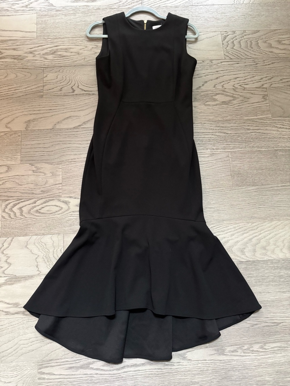 Calvin Klein Black Women's dress with Gold Zipper Accent
